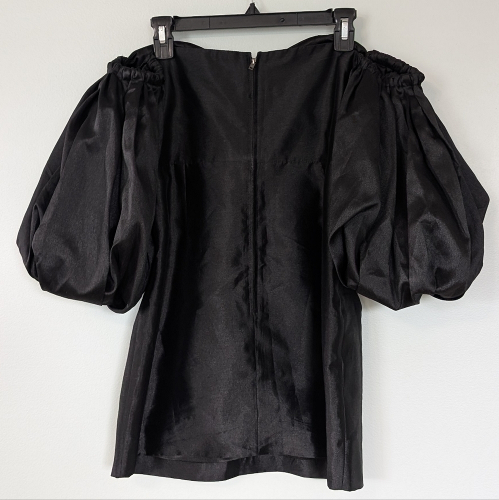 Anthropologie Audette Off The Shoulder Puff Sleeve Mini Dress - Picture 7 of 11